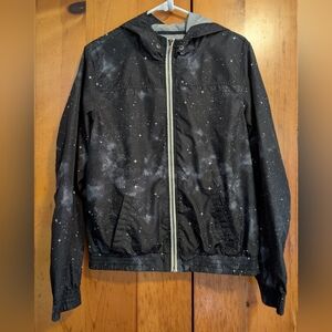 Zine Clothing Cosmic Black and White Windbreaker